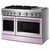 KitchenAid KFDD948SWF 48" Commercial-Style Dual Fuel Range with Griddle - Wildflower