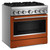 KitchenAid KFDS936SSC 36" Commercial-Style Dual Fuel Range with Griddle - Scorched Orange