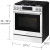 Samsung NSG90H60SWAA 30" Bespoke Smart Slide-In Gas Range 6.0 cu. ft. with Air Fry - White Glass