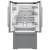 Samsung RF70H25HERAA 36" Bespoke AI 3-Door Counter Depth French Door Refrigerator 24 cu. ft. - Fingerprint Resistant Stainless