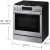 Samsung NSG90H60SRAA 30" Bespoke Smart Slide-In Gas Range 6.0 cu. ft. with Air Fry - Fingerprint Resistant Stainless Steel