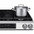 Samsung NSG80H60SWAA 30" Bespoke Smart Slide-In Gas Range 6.0 cu. ft. with Air Fry - White Glass