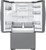 Samsung RF32CG5B30SRAA 36" Bespoke AI 3-Door French Door Refrigerator 32 cu. ft. - Fingerprint Resistant Stainless