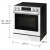 Samsung NSE90H63SWAA 30" Bespoke Smart Slide-In Electric Range 6.3 cu. ft. with No Preheat Air Fry - White Glass