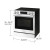 Samsung NSE80H63SWAA 30" Bespoke Smart Slide-In Electric Range 6.3 cu. ft. with Air Fry - White Glass