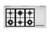 Bertazzoni MAS486GGASNG 48" Master All Gas Range with 6 Burners + Griddle - Gold Accents - Matte Black
