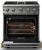 Viking VGIC53024BSSBB 30" Gas Range with 4 Open Burners - Stainless with Brass