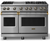 Viking VGR54846GSSBB 48" Gas Range with 6 Sealed Burners and Griddle - Stainless with Brass