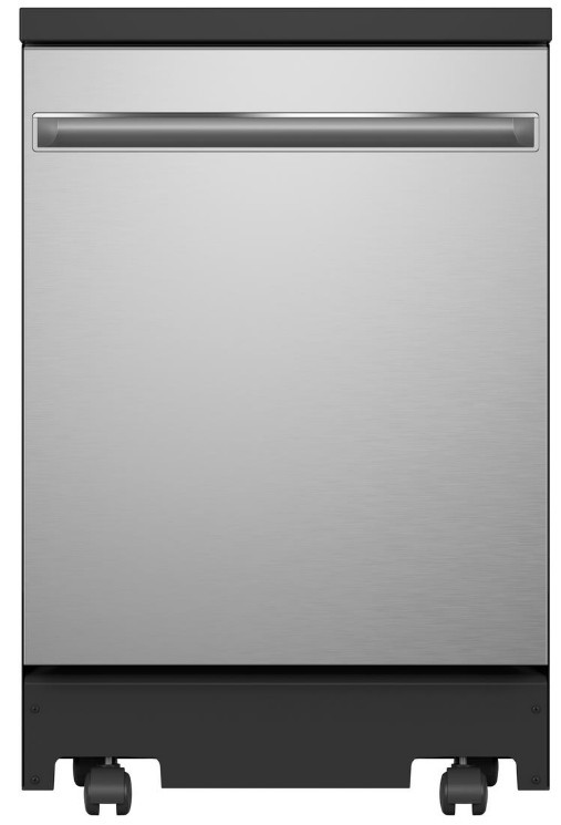GPT225SSLSS GE 24" Portable Dishwasher with Piranha Hard Food Dispenser