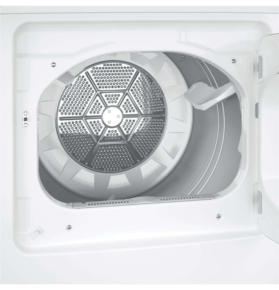 GTD33GASKWW GE 27" Front Load Gas Dryer with 7.2 cu. ft. Capacity and