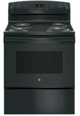 JB256DMWW GE 30" Freestanding Electric Range with SensiTemp Technology and SelfClean Over White