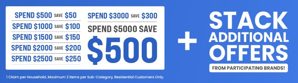 Save up to $1000 on participating brands