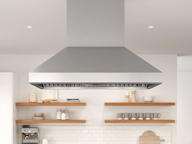 AK7748BS Zephyr 48 Pro Collection Titan Island Hood with 750 CFM -  Stainless Steel