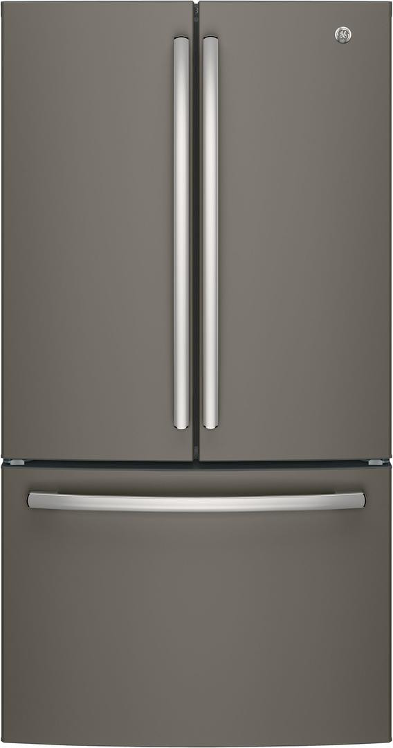GNE27JMMES GE 36" French Door Refrigerator with LED Lighting and Turbo Cool Setting 27 cu. ft. - Slate