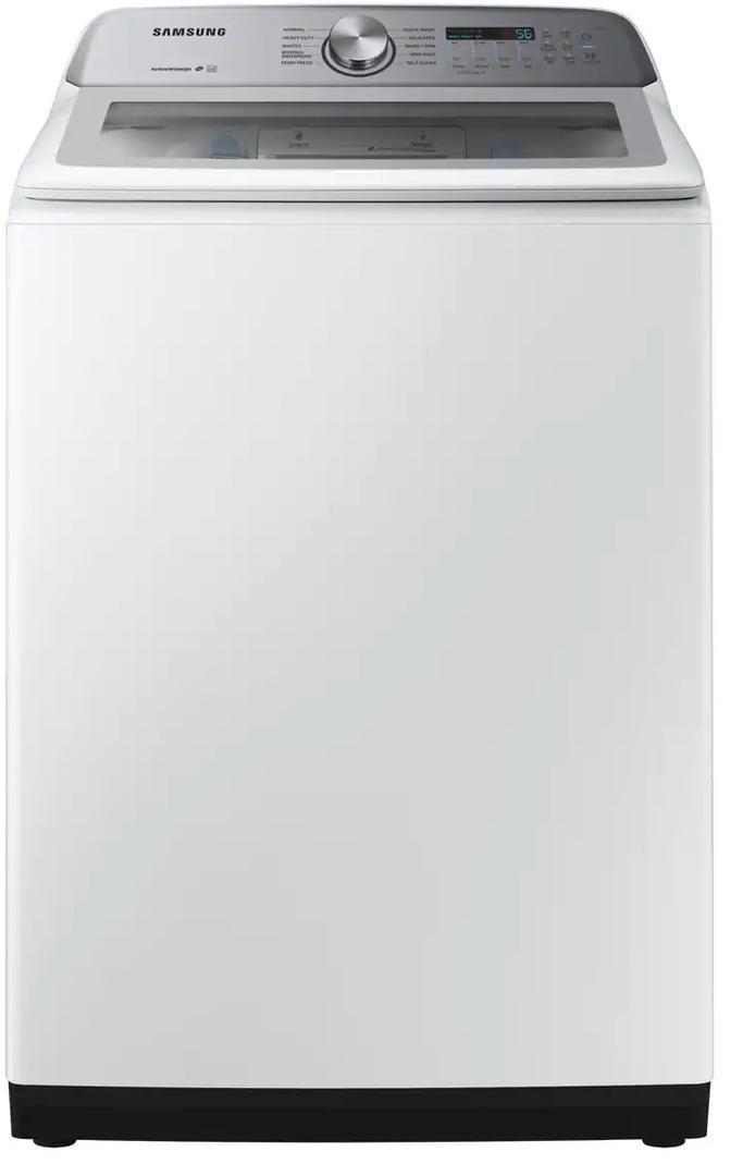 WA50R5200AW Samsung 27" 5.0 cu. Ft. Large Capacity Top Load Washer with Super Speed and Active WaterJet - White
