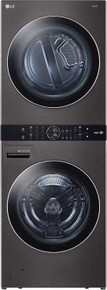 LG WKEX200HBA 27" Laundry WashTower with 4.5 cu. ft. Washer and 7.4 cu. ft. Electric Dryer - Black Steel
