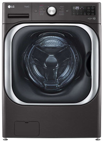 LG WM8900HBA 29" Front Load Washer 5.2 cu. ft. with TurboWash and ThinQ Technology - Black Steel