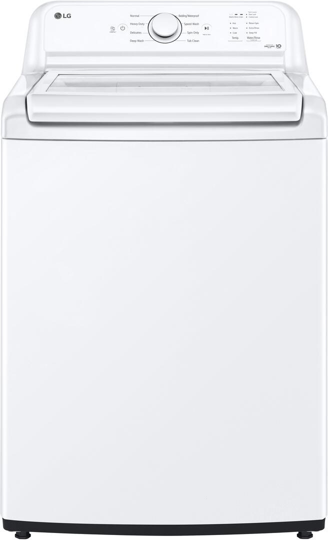 WT6105CW LG 27" 4.1 cu. ft. Top Load Washer 4.1 cu. ft. with 4-Way Agitator and Stainless Steel Drum - White