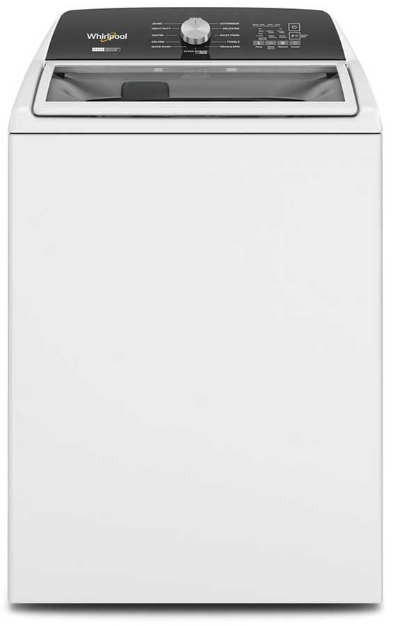 WTW5057LW Whirlpool 28" 4.8 cu. Ft. Top Load Washer with Removable Agitator and EasyView - White