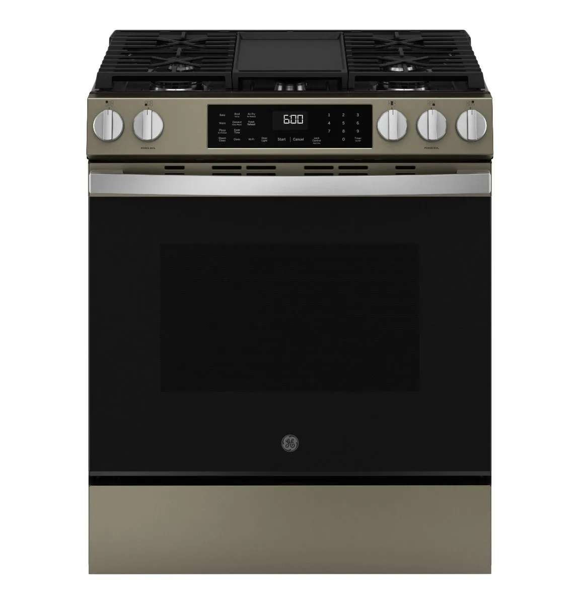 GGS600AVES GE 30" Slide-In Gas Convection Range with No Preheat Air Fry - Slate
