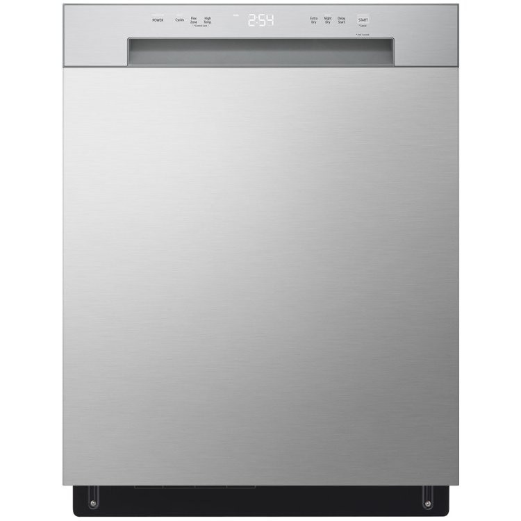 LG LDFC2423V 24" Front Control Dishwasher with SenseClean - 52 dBA - Stainless Steel