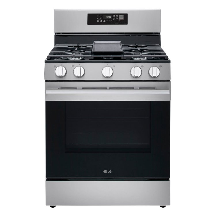 LRGN6323Y LG 30" 6.3 cu.ft. Smart Gas Range with AirFry - Stainless Steel