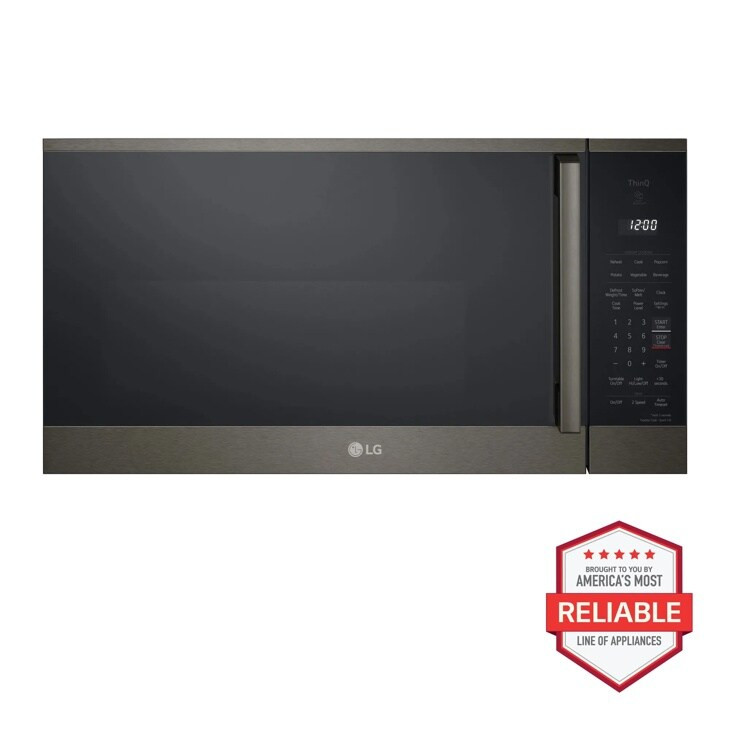 LG MVEM1825Z 30" Smart Over-the-Range Microwave Oven 1.8 cu. ft. - 300 CFM - PrintProof Black Stainless Steel
