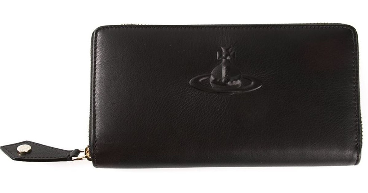 Vivienne Westwood Wallet Black Leather ref.1138519 - Joli Closet