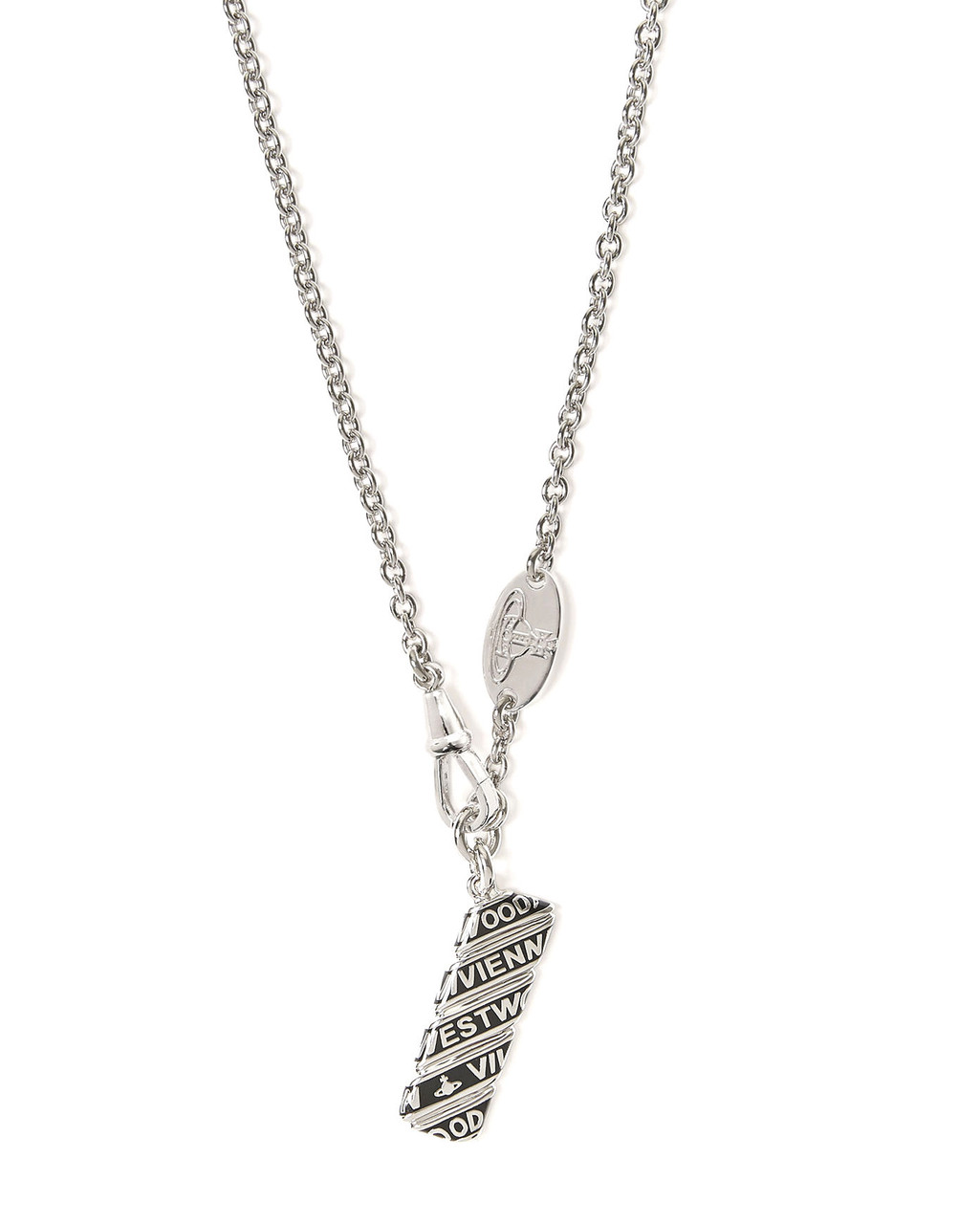 Vivienne Westwood Man Imogene Long Necklace In Silver | ModeSens