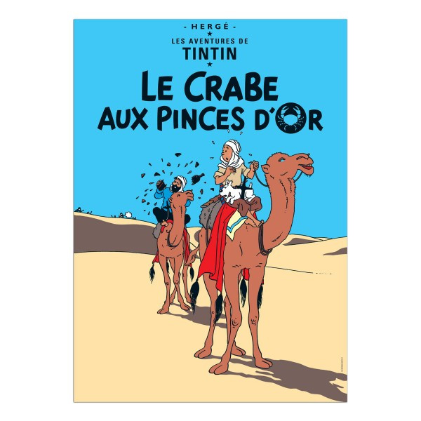 Tintin Poster Le Crabe aux Pinces D'Or - STUDIO BRILLANTINE