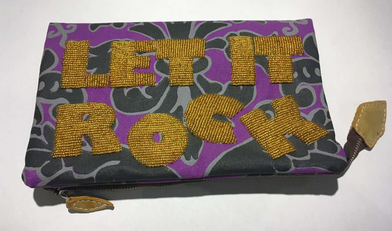 Vivienne Westwood Beaded Let It Rock Folded Clutch Vivienne 