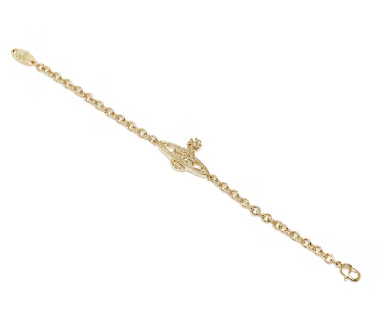 ブレスレット Vivienne Westwood Mini Bas Relief Chain Gold Bracelet Vivienne Westwood Man. Mini Bas Relief Bracelet gold