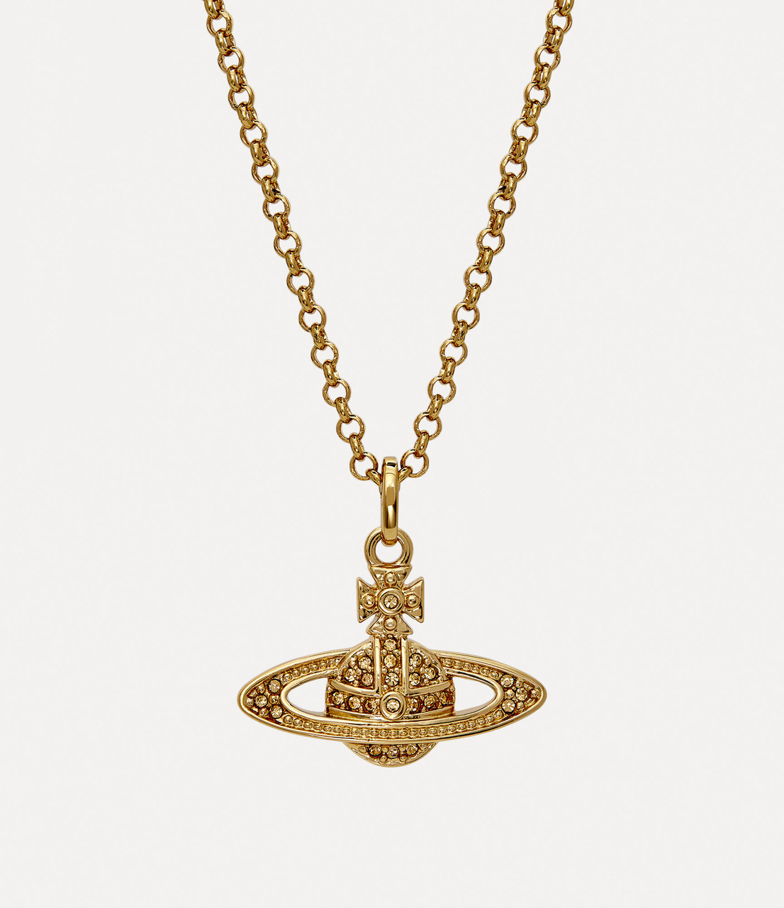 Vivienne Westwood Man. Mini Bas Relief Orb Pendant gold-topaz