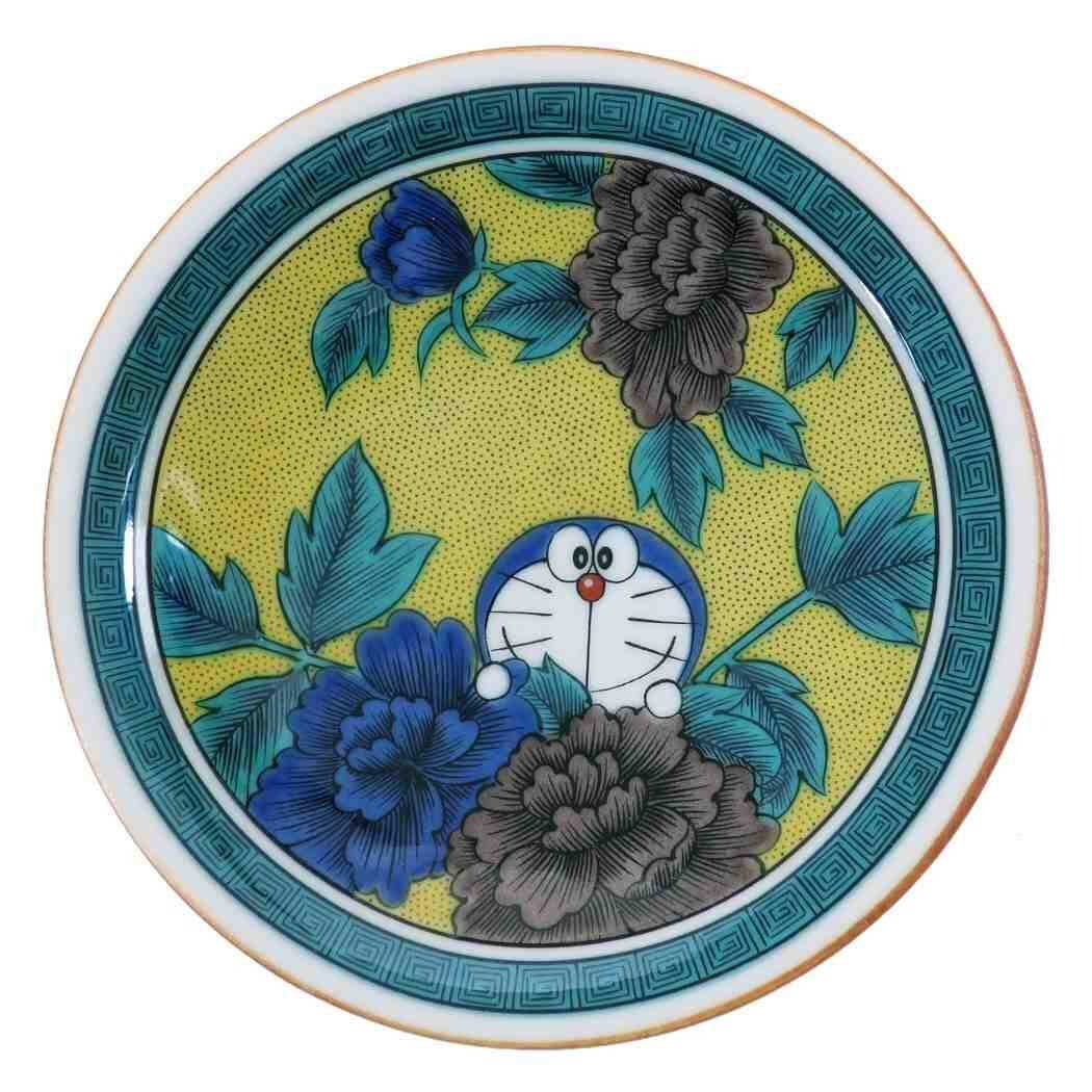 Doraemon Plate "Shisai" / Kutani Ware