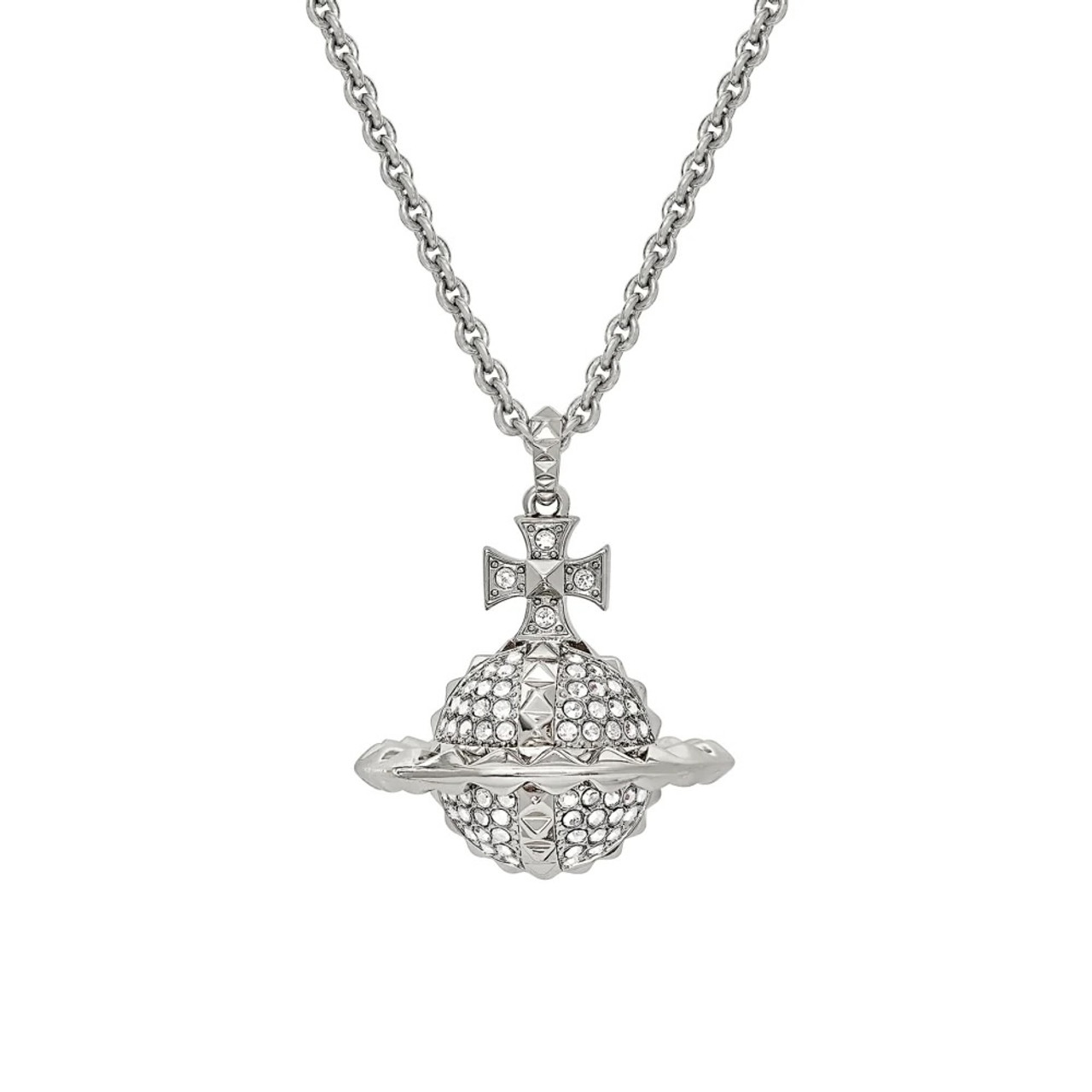 アクセサリー Vivienne Westwood MAYFAIR LARGE ORB Mayfair Large Orb Pendant Necklace in GUNMETAL-TANZANITE
