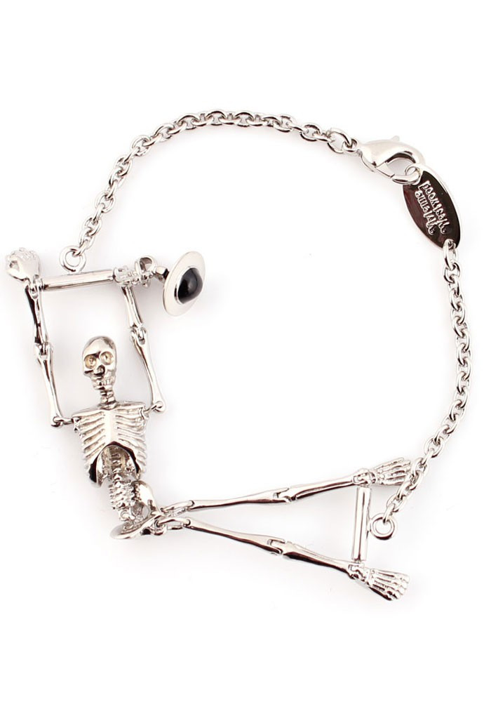 Vivienne Westwood Skeleton Bracelet rhodium - STUDIO BRILLANTINE