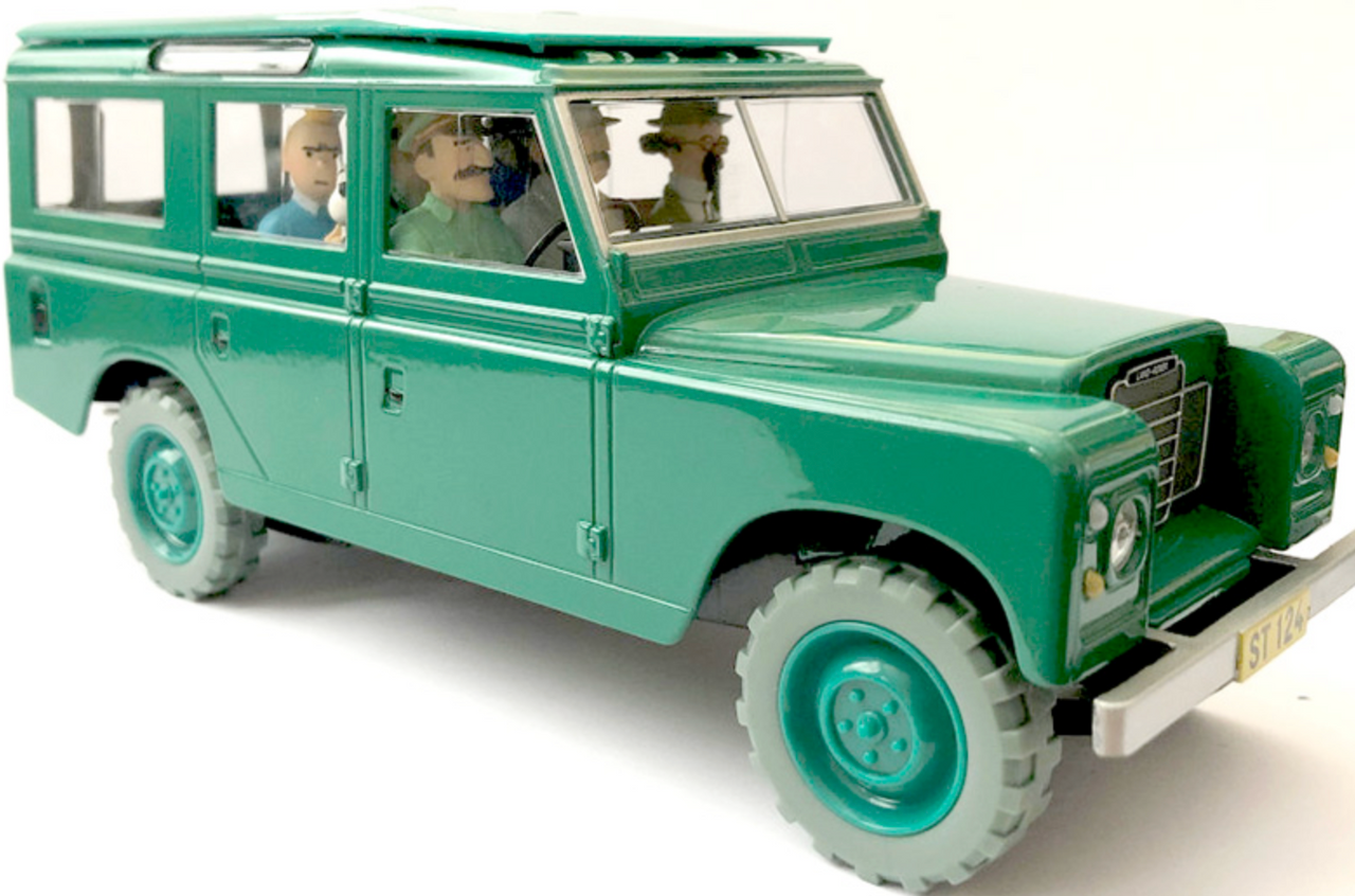【タンタンTintinの車 LAND-ROVER ランドローバー 1/24】 Tintin Car 1:24 Scale / Land Rover of Hotuatabotl / Tintin