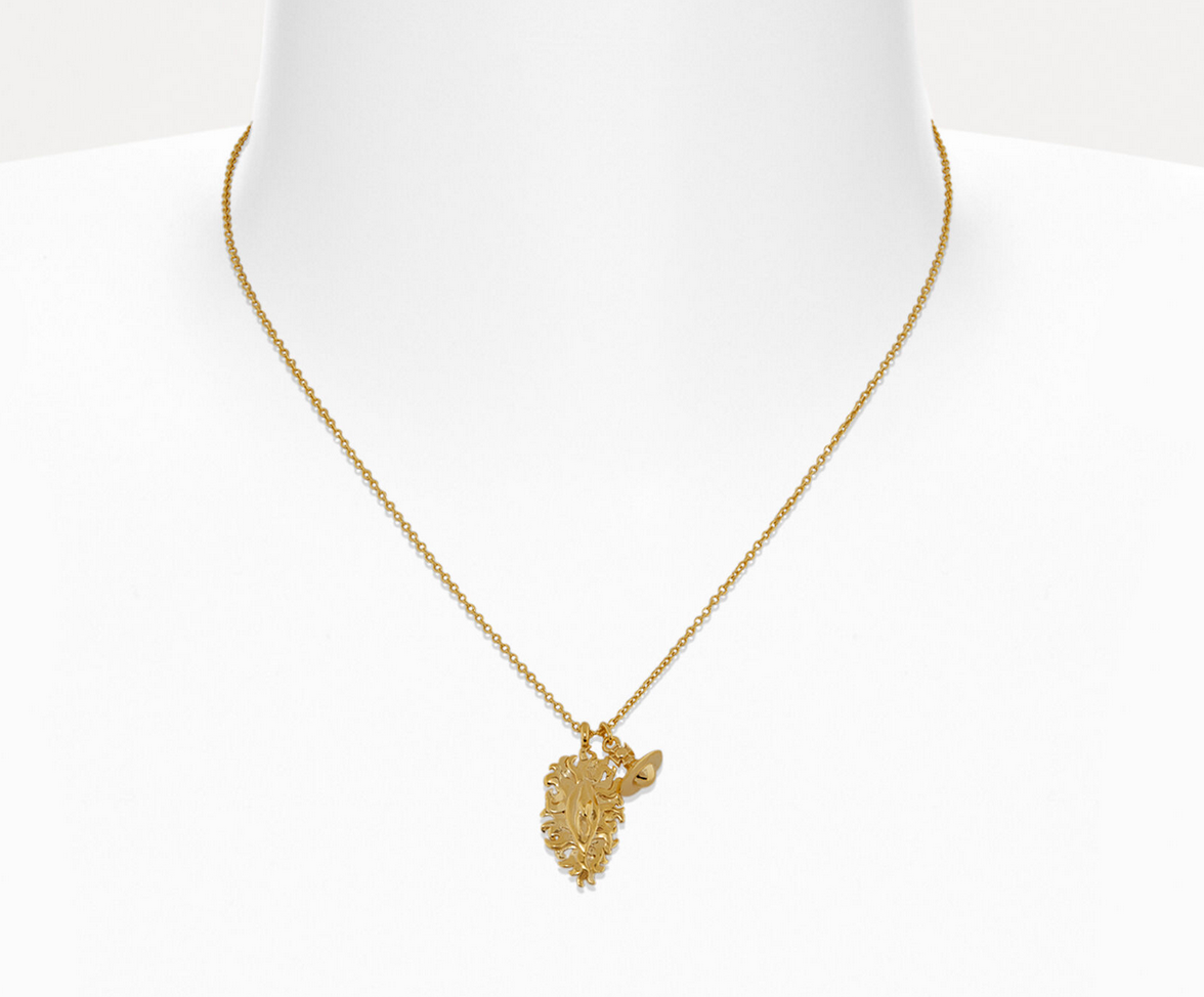 Vivienne Westwood Veronica Vulva Pendant gold / Sterling Silver