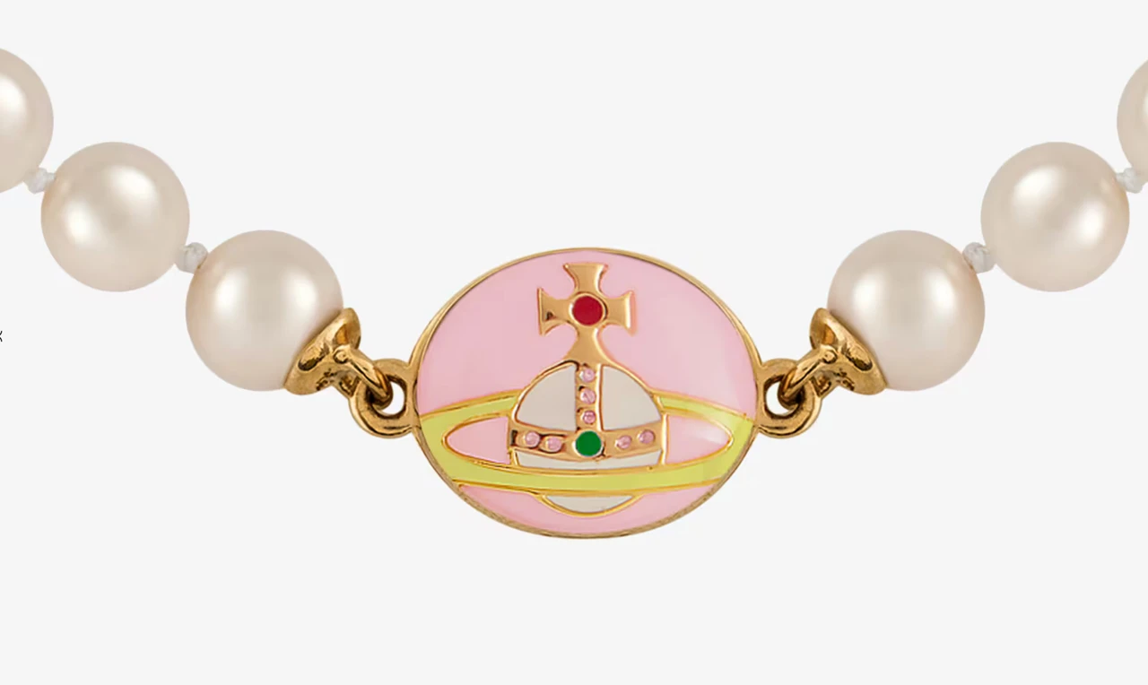 Vivienne Westwood Loelia Pearl Necklace light pinkt pink creamrose