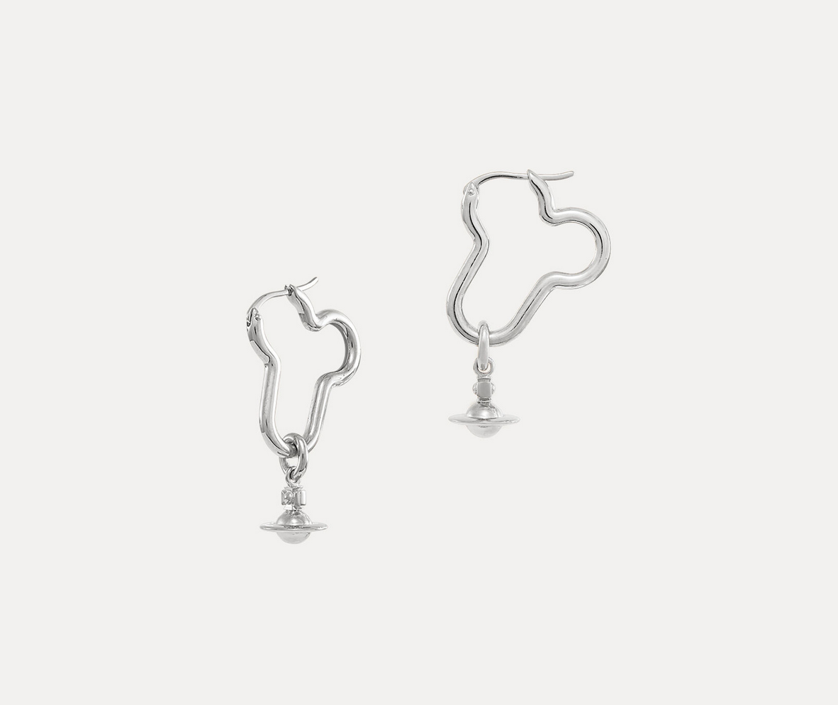 Vivienne Westwood Karla Penis Earrings with Orb / Sterling Silver