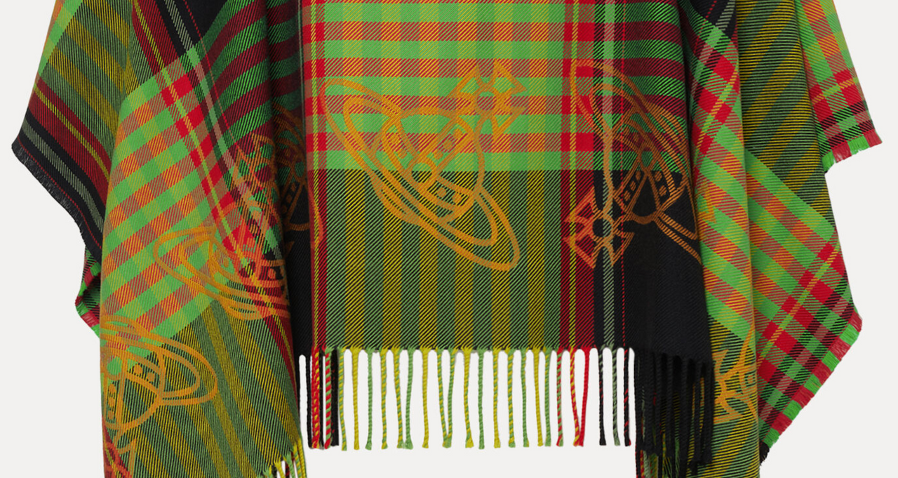 Vivienne Westwood Poncho Combat Tartan