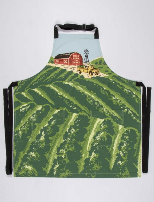 Weed Farm to Table blue q apron