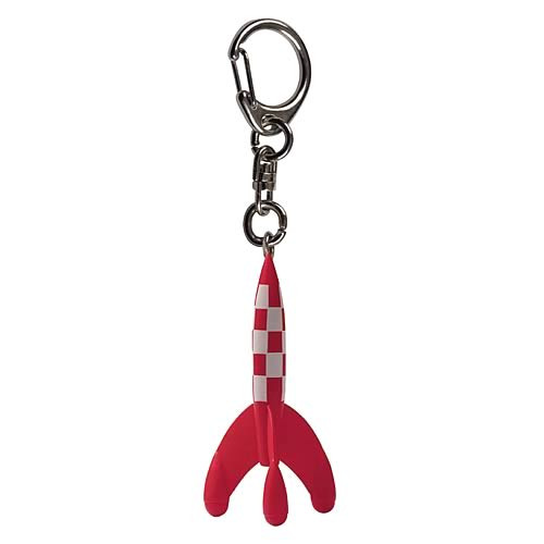 tintin figure rocket keyring