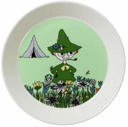 snufkin moomin plate arabia porcelain