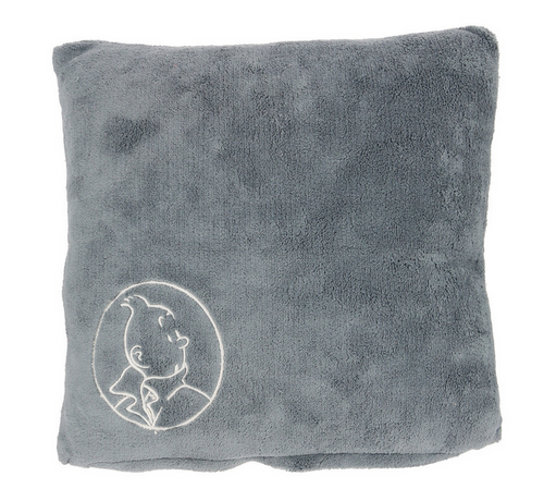 Tintin Square Pillow grey