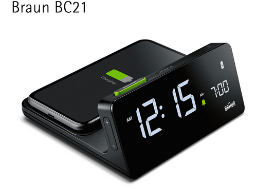 BC21 Braun Digital Wireless Charging Alarm Clock 1