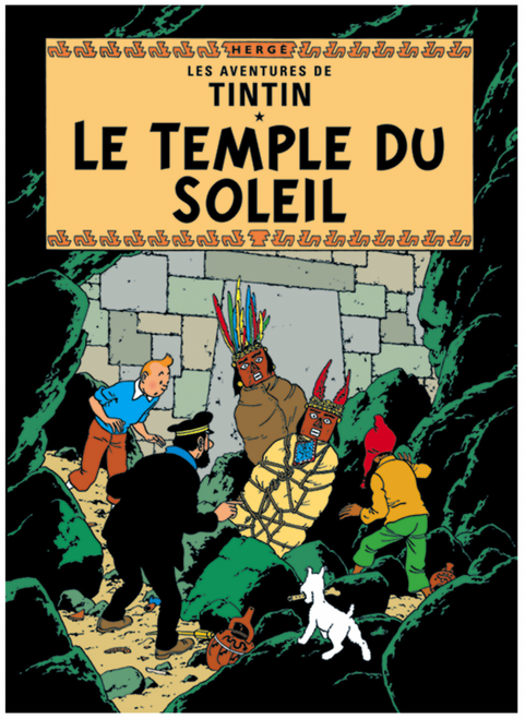 Tintin Poster Le Temple du Soleil / Prisoners of the Sun