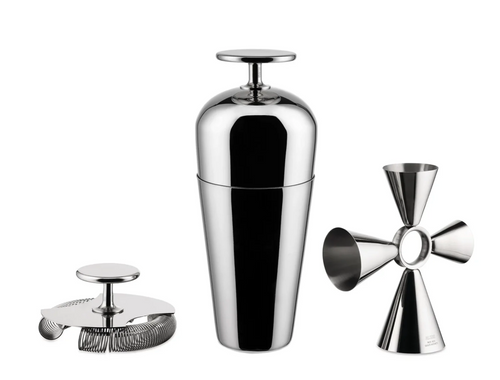 The Tending Box / Mixing Kit 3 Piece : Parisienne Cocktail Shaker, Quadri Combo Jigger, Double Bar Strainer The Tending Box / Mixing Kit 3 Piece : Parisienne Cocktail Shaker, Quadri Combo Jigger, Double Bar Strainer