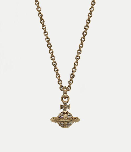 1Vivienne Westwood New Petite Orb Pendant Necklace gold