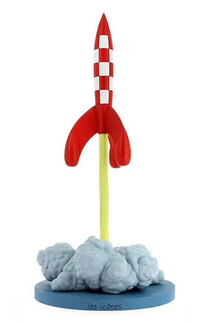 Tintin Fusee Decollage / Tintin Lunar Rocket Lift-Off 40cm studio brillantine toronto canada